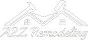 A2Z Remodeling Logo - White