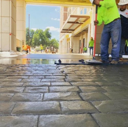 Commercial Stamped Concrete Project