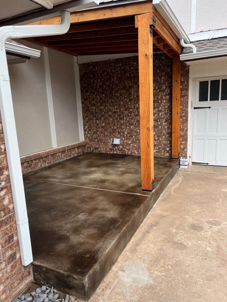 Concrete Staining Project in Guthrie