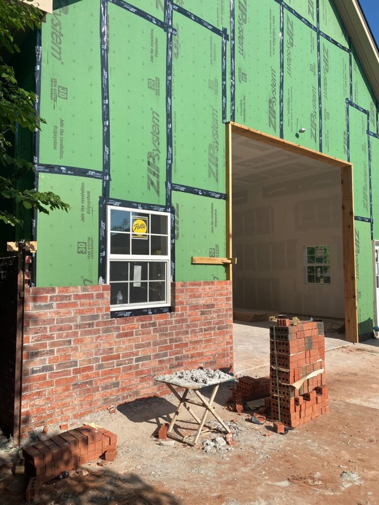 New Additions Construction Project - Brick Stage
