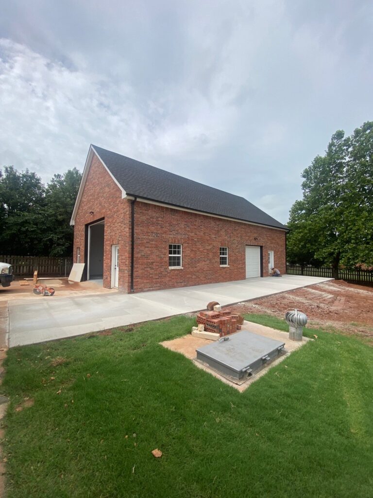 New Garage Build in Edmond for RV - Completed Project