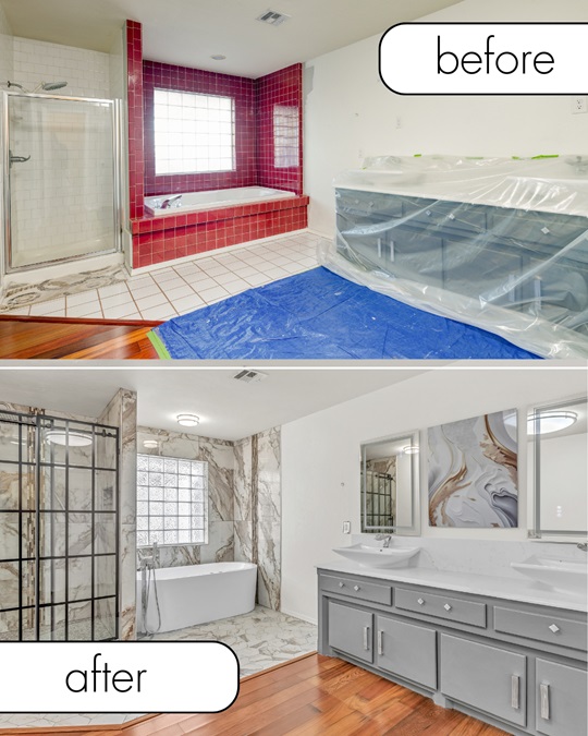 OKC Bathroom Remodeling Project - Before and After