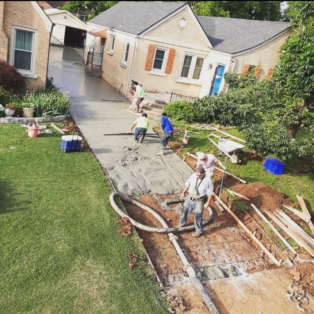 Residential Concrete Project in Edmond - New Driveway Pour